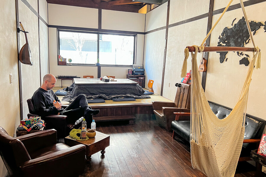 The comfortable Couch Potato Hostel in Matsumoto