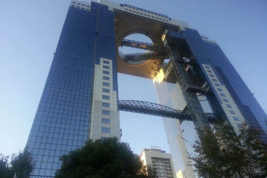 170-meter tall Umeda Sky Building in Osaka