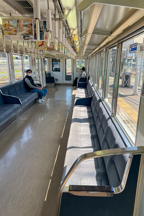 You can go to Koyasan via a comfortable train ride on-board Koyasan Limited Express train