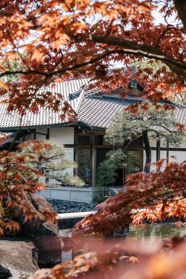 Beautiful gardens in Himeji