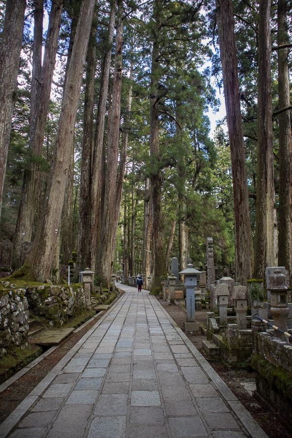 A quiet cemetery in Koyasan